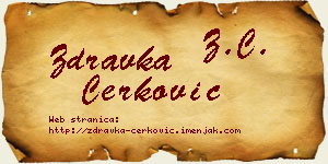 Zdravka Čerković vizit kartica